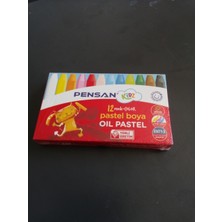 Pensan Kidz 12 Renk Pastel Boya Oil Pastel Seti - Yerli Üretim Non-Toxic