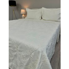 D'niss Home Roslin Natural 3 Parça Çift Kişilik Yatak Örtüsü