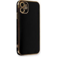 Bezos iPhone 11 Kılıf Volet Silikon - Siyah