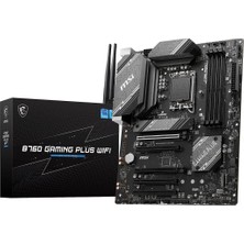 MSI Msı B760 Gaming Plus Wi-Fi Intel LGA1700 Ddr5 Micro Atx Anakart - Teşhir