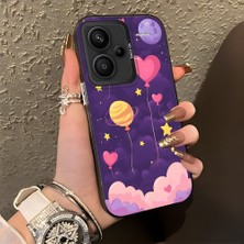 HONTINGA Xiaomi Redmi Note 13 Pro Plus 5g ile Uyumlu Kılıf Silikon Kenar Sert Arka Kamera Koruyucu Basitlik Anti Düşme Kamera Korumalı Balon Desen Couple Telefon Kılıfı Kadın ve Erkek Için Uygundur K1-1475