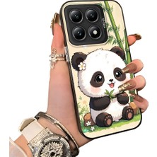 HONTINGA Xiaomi 14T 5g ile Uyumlu Kılıf Silikon Kenar Sert Arka Kamera Koruyucu Basitlik Anti Düşme Kamera Korumalı Panda Desen Couple Telefon Kılıfı Kadın ve Erkek Için Uygundur K1-1478