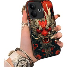 HONTINGA Vivo V60 Lite 5g ile Uyumlu Kılıf Silikon Kenar Sert Arka Kamera Koruyucu Basitlik Anti Düşme Kamera Korumalı Ejderha Desen Couple Telefon Kılıfı Kadın ve Erkek Için Uygundur K1-1479