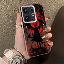 HONTINGA Vivo X200 Fe ile Uyumlu Kılıf Silikon Kenar Sert Arka Kamera Koruyucu Basitlik Anti Düşme Kamera Korumalı Karikatür Desen Couple Telefon Kılıfı Kadın ve Erkek Için Uygundur K1-1477