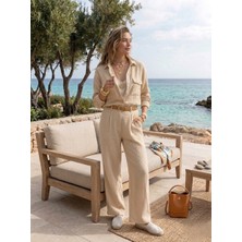 Bella Müslin Rahat Kesim Kadın Takım