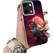 HONTINGA Oppo Reno 14 Pro 5g ile Uyumlu Kılıf Silikon Kenar Sert Arka Kamera Koruyucu Basitlik Anti Düşme Kamera Korumalı Anime Desen Couple Telefon Kılıfı Kadın ve Erkek Için Uygundur K1-1480