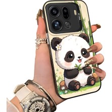 HONTINGA Oppo Find X9 Pro 5g ile Uyumlu Kılıf Silikon Kenar Sert Arka Kamera Koruyucu Basitlik Anti Düşme Kamera Korumalı Panda Desen Couple Telefon Kılıfı Kadın ve Erkek Için Uygundur K1-1478