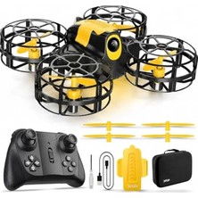 Die Grup Işıklı ve Şarjlı Mini Drone - 360° Dönüş Yapabilen Hobi Oyuncak