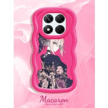 HONTINGA Xiaomi Redmi Note 14 Pro 4g Uyumlu Kılıf Düşüme Önleyici Basitlik Anti Düşme Kamera Koruyucu Basit Kırmızı Yumuşak Silikon Couple Telefon Kılıfı Güzel Kız Desen K9-0253