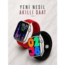 Alkasaz Akıllı Saat Tema Değiştirme Uyku ve Sağlık Takibi Bluetooth Bağlantılı - ALKHBY3596-8618