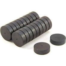 Hobi24 100 Adet Yuvarlak Mıknatıs 18 mm Çok Amaçlı Kullanım için Yüksek Çekim Gücü