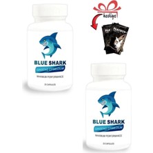 Lidyada Blue Shark Ginsengli Epimedyumlu Erkeklere Için 20'li x 2 Adet + Kayganlaştırıcıyla