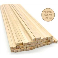 Jordania Balsa Kare ÇITAJE19-BC606 6x6 mm 100 cm 100 Adet