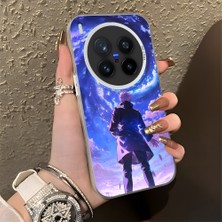 HONTINGA Vivo X300 Pro ile Uyumlu Kılıf Silikon Kenar Sert Arka Kamera Koruyucu Basitlik Anti Düşme Kamera Korumalı Çizgi Film Desen Couple Telefon Kılıfı Kadın ve Erkek Için Uygundur K1-1481