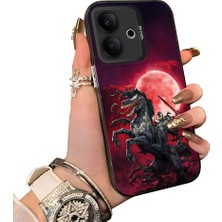 HONTINGA Vivo V60 Lite 5g ile Uyumlu Kılıf Silikon Kenar Sert Arka Kamera Koruyucu Basitlik Anti Düşme Kamera Korumalı Anime Desen Couple Telefon Kılıfı Kadın ve Erkek Için Uygundur K1-1480