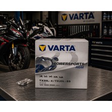 Varta 12V 18AH Jet Ski Aküsü Atv Utv Motosiklet Aküsü YTX20L-BS / YTX20HL-BS Uyumlu Bakımsız Güçlü Marş Aküsü
