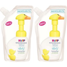 Hipp Babysanft Bebek/Çocuk El Yıkama Köpüğü 250 ml (Yedek Poşet) 2'li Set Hassas Ciltler İçin