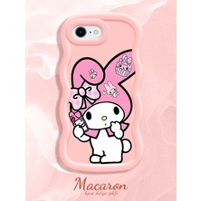 HONTINGA iPhone 6s Plus Uyumlu Kılıf Düşüme Önleyici Basitlik Anti Düşme Kamera Koruyucu Basit Pembe Yumuşak Silikon Couple Telefon Kılıfı Melody Desen K9-0250
