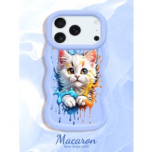 HONTINGA iPhone 17 Pro Max Uyumlu Kılıf Düşüme Önleyici Basitlik Anti Düşme Kamera Koruyucu Basit Mavi Yumuşak Silikon Couple Telefon Kılıfı Kedi Desen K9-0251