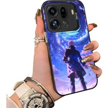 HONTINGA Oppo Find X9 Pro 5g ile Uyumlu Kılıf Silikon Kenar Sert Arka Kamera Koruyucu Basitlik Anti Düşme Kamera Korumalı Çizgi Film Desen Couple Telefon Kılıfı Kadın ve Erkek Için Uygundur K1-1481