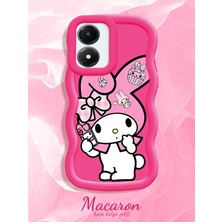HONTINGA Vivo Y02S Uyumlu Kılıf Düşüme Önleyici Basitlik Anti Düşme Kamera Koruyucu Basit Kırmızı Yumuşak Silikon Couple Telefon Kılıfı Melody Desen K9-0250