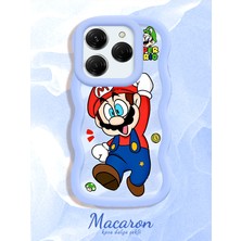 HONTINGA Tecno Spark 20 Pro Uyumlu Kılıf Düşüme Önleyici Basitlik Anti Düşme Kamera Koruyucu Basit Mavi Yumuşak Silikon Couple Telefon Kılıfı Mario Desen K9-0249
