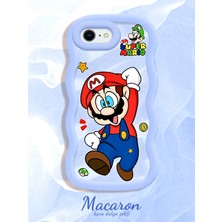 HONTINGA iPhone 6s Plus Uyumlu Kılıf Düşüme Önleyici Basitlik Anti Düşme Kamera Koruyucu Basit Mavi Yumuşak Silikon Couple Telefon Kılıfı Mario Desen K9-0249