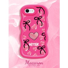 HONTINGA iPhone 6s Plus Uyumlu Kılıf Düşüme Önleyici Basitlik Anti Düşme Kamera Koruyucu Basit Kırmızı Yumuşak Silikon Couple Telefon Kılıfı Kalp Desen K9-0254