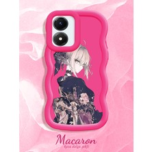 HONTINGA Vivo Y02S Uyumlu Kılıf Düşüme Önleyici Basitlik Anti Düşme Kamera Koruyucu Basit Kırmızı Yumuşak Silikon Couple Telefon Kılıfı Güzel Kız Desen K9-0253