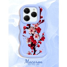 HONTINGA Tecno Spark 20 Pro Uyumlu Kılıf Düşüme Önleyici Basitlik Anti Düşme Kamera Koruyucu Basit Mavi Yumuşak Silikon Couple Telefon Kılıfı Çiçekli Desen K9-0256