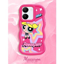 HONTINGA Vivo Y27S Uyumlu Kılıf Düşüme Önleyici Basitlik Anti Düşme Kamera Koruyucu Basit Kırmızı Yumuşak Silikon Couple Telefon Kılıfı Powerpuff Desen K9-0257
