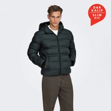 Only & Sons Onsunion  Seamles Life Hood Siyah Erkek Mont 22034836