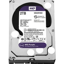WD 2 TB WD20PURZ Sata 6GB/s 5400 RPM Güvenlik Harddisk 7/24 Güvenlik Harddısk Sürekli Kullanım İçin Tasarlandı