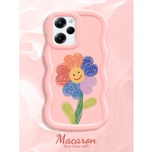 HONTINGA Poco X5 Pro 5g Uyumlu Kılıf Düşüme Önleyici Basitlik Anti Düşme Kamera Koruyucu Basit Pembe Yumuşak Silikon Couple Telefon Kılıfı Çiçekli Desen K9-0258