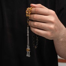 Hanno Telkari Gümüş Püskül Sıkma Kehribar Tesbih
