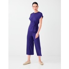 Jimmy Key Mor Beli Lastikli Basic Kısa Pantolon