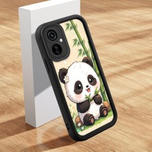 HONTINGA Tecno Camon 19 Neo ile Uyumlu Kılıf Kamera Koruyucu Basitlik Anti Düşme Kamera Korumalı Panda Siyah Desen Yumuşak Silikon Couple Telefon Kılıfı Kadın ve Erkek Için Uygundur K2-0676