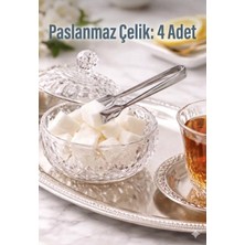 Yılmazlar 4'lü Küp Şeker Maşası Paslanmaz Çelik