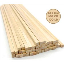Jordania Balsa Kare Çıta JE19-BC505 5x5 mm 100 cm 100 Adet