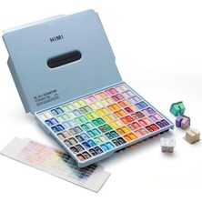 Himi Hımı Twin Cup Gouache Set Guaj Boya Seti 112 Renk x 12 Gr. (Ice Blue Case)