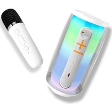 Bezos Pluse 6 Mikrofonlu Rgb Kablosuz Hoparlör - Beyaz