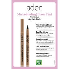 Aden Me-Racle Microblading Brow Tint - Microblading Kaş Tinti Greyish-Black(Grimsi Siyah)