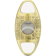 Lubinski Metal Puro Kesici Lazer Bıçak Kabartma Işlemeli GOLD(60RING) LB-324