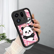 HONTINGA Oppo Find X9 Pro 5g ile Uyumlu Kılıf Kamera Koruyucu Basitlik Anti Düşme Kamera Korumalı Şirin Kedi Panda Siyah Desen Yumuşak Silikon Couple Telefon Kılıfı Kadın ve Erkek Için Uygundur K2-0676