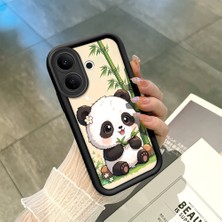 HONTINGA Vıvo V60 Lite ile Uyumlu Kılıf Kamera Koruyucu Basitlik Anti Düşme Kamera Korumalı Şirin Kedi Panda Siyah Desen Yumuşak Silikon Couple Telefon Kılıfı Kadın ve Erkek Için Uygundur K2-0676