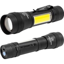 kzy mobilyal Powermaster PM-14622 Metal 4 Işık Modlu Su Geçirmez 3400 Lümen Power Ledli Şarjlı El Feneri