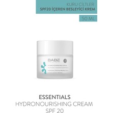 Babe Laboratorios Yoğun Nemlendirici Krem - Su Bazlı Formül, SPF 20, 50 ml, Kuru Ciltler İçin Günlük Kullanım için İdeal