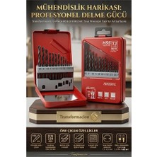 Mey Ithalat® 13 Parça 1.5-6.5 mm Alüminyum Metal Ağaç Hss Uçlu Dın 338RN Matkap Ucu Seti 723032