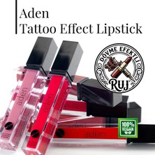 Aden Tattoo Effect Lipstick - Dövme Etkili Likit Ruj Passionate Cherry(Kiraz)
