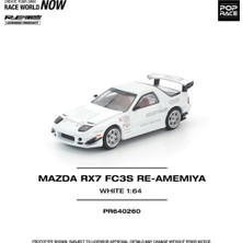 Pop Race PR64260 1/64 Mazda Rx7 FC3S Re-Amemiya - White